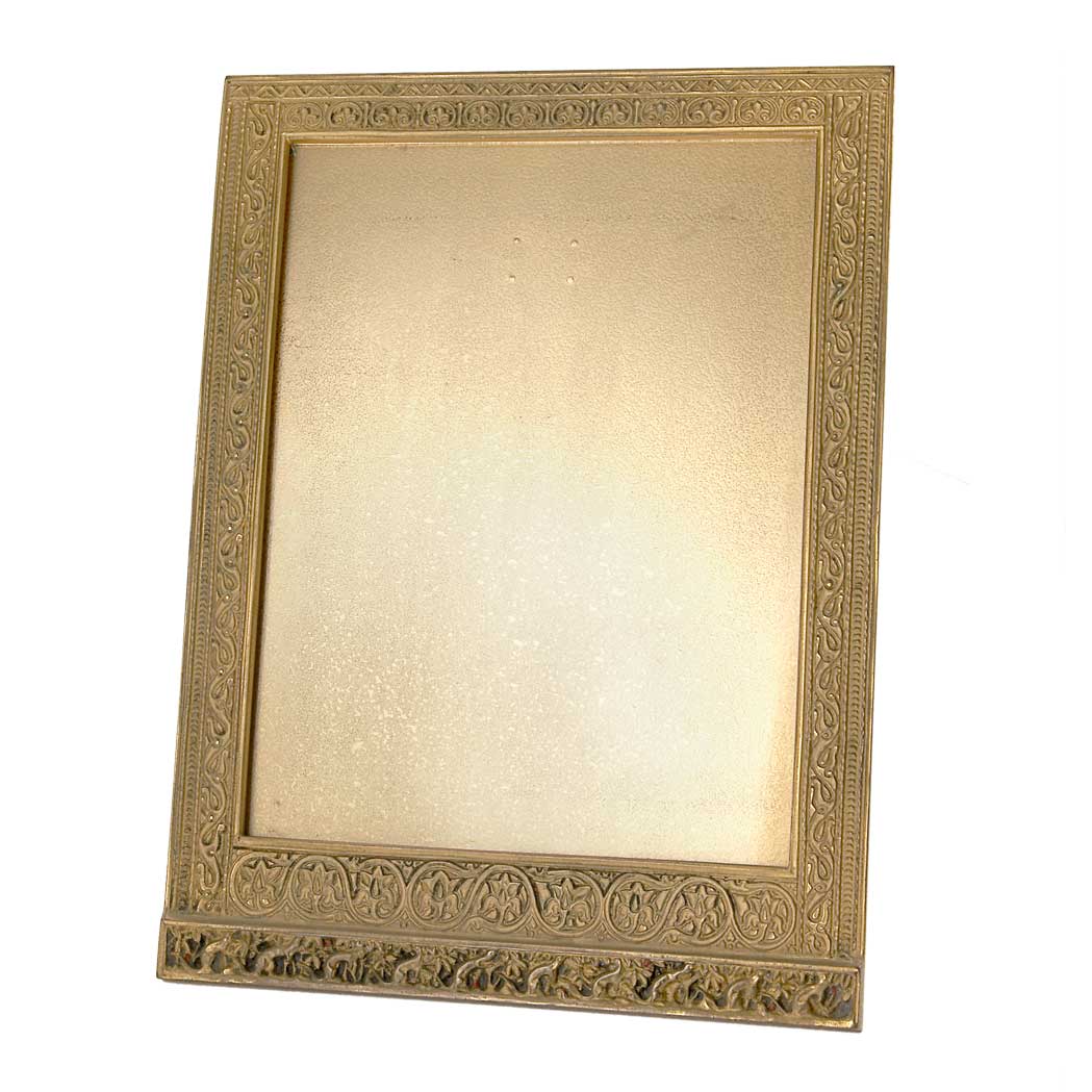 Appraisal: Tiffany Studios Gilt-Bronze Photograph Frame In the Venetian pattern of