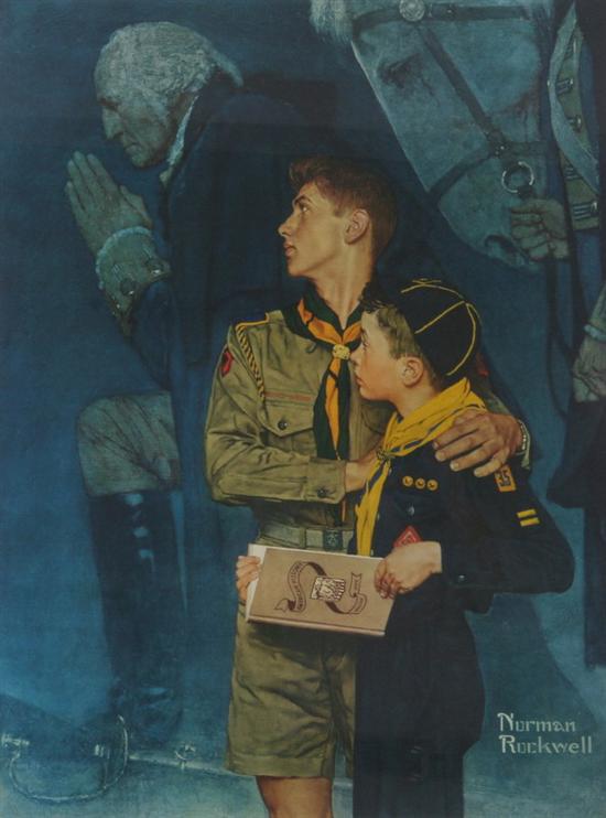 Appraisal: NORMAN ROCKWELL American - OUR HERITAGE signed lower right numbered