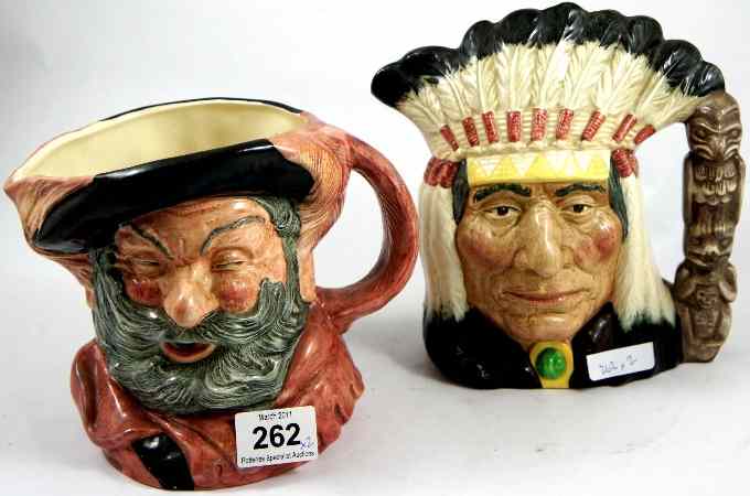 Appraisal: Royal Doulton Large Character Jugs North American Indian D and