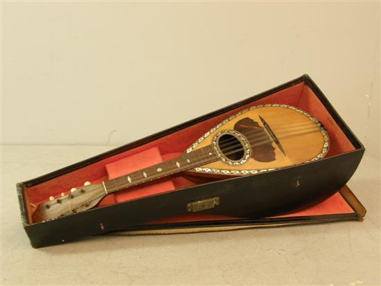 Appraisal: Stridente Rosewood Mandolin with box wood line inlay maker's label