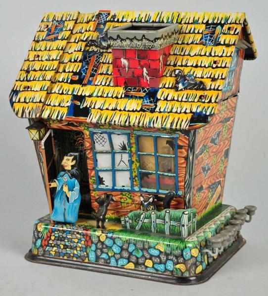 Appraisal: Tin Marx Haunted House Battery-Operated Toy Description American Both original