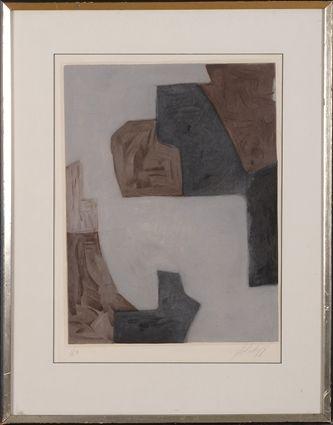 Appraisal: AFTER SERGE POLIAKOFF ABSTRACT COMPOSITION Engraving in color x in