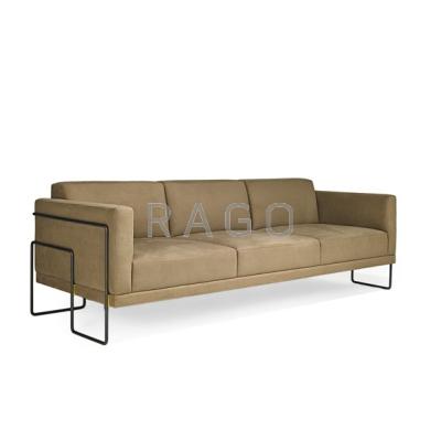 Appraisal: KWOK HOI CHAN STEINER Three-seat sofa France s Bronze brass