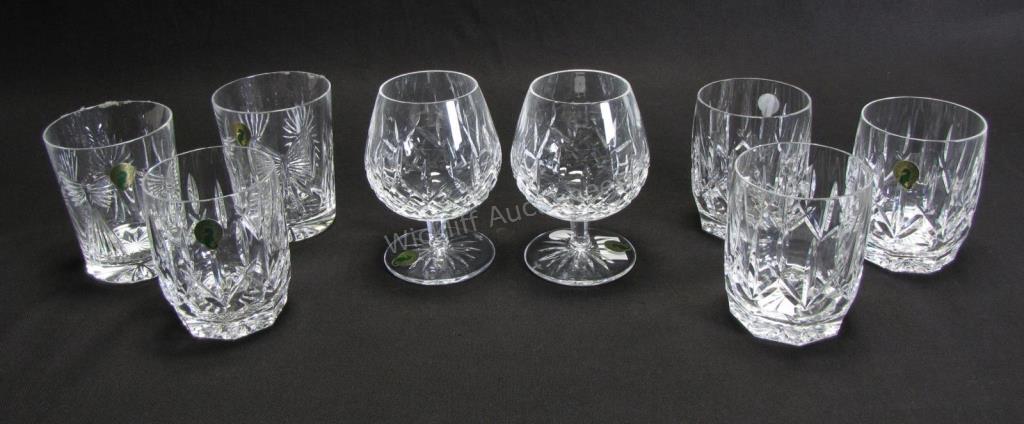 Appraisal: Group of Waterford Crystal Glasses eight total including four 'Westhampton'