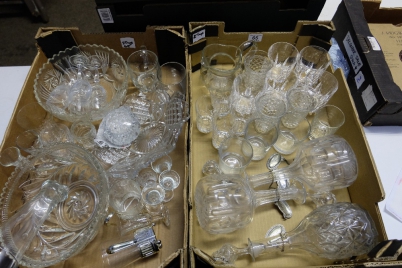 Appraisal: A large collection of Glassware to include Edwardian Cut glass