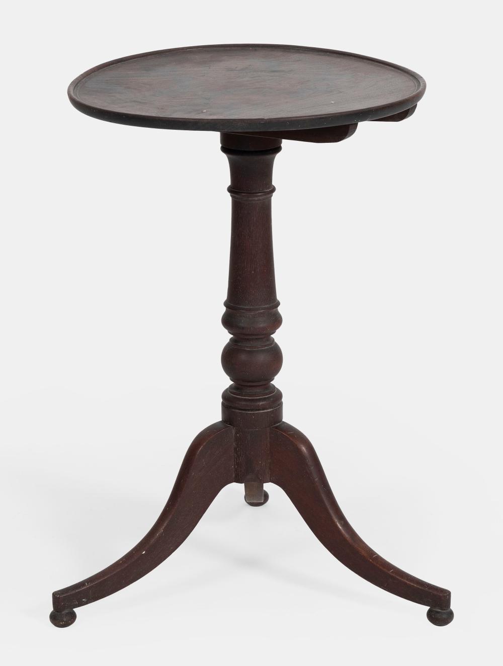 Appraisal: FEDERAL TILT-TOP CANDLESTAND CIRCA HEIGHT DIAMETER OF TOP FEDERAL TILT-TOP