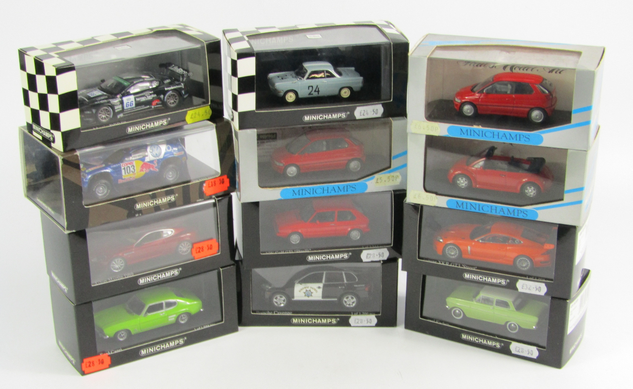 Appraisal: Minichamps diecast vehicles including Jaguar Opel Ford etc