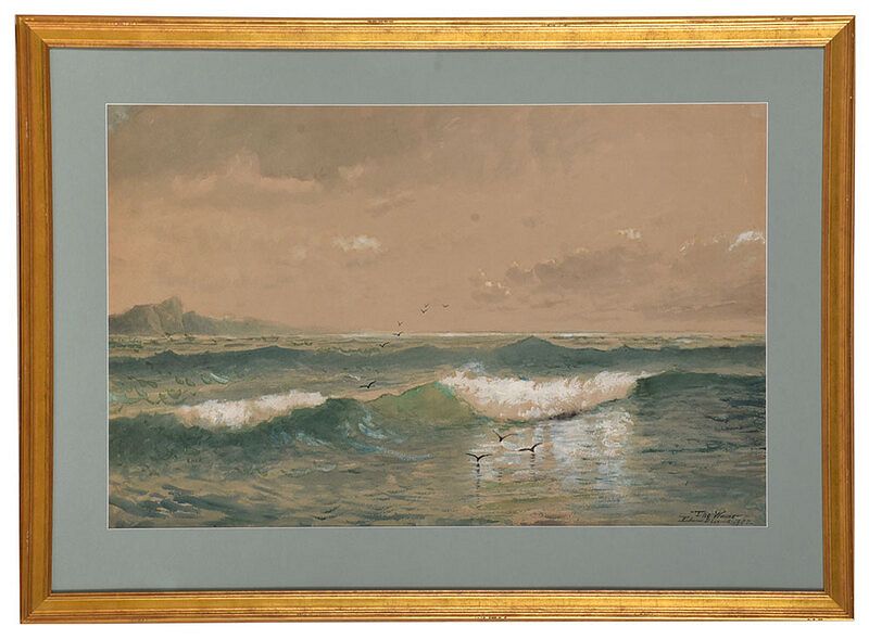 Appraisal: Edmund Darch Lewis American - The Wave signed lower right