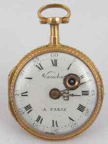 Appraisal: An early th c French pocket watch with verge escapement