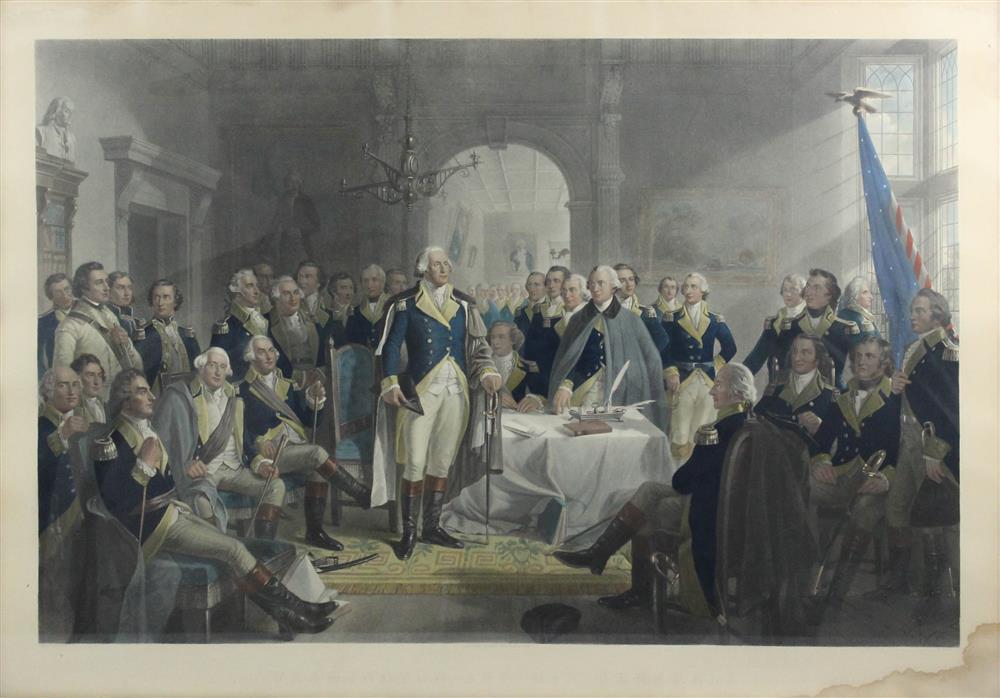 Appraisal: A H RITCHIE SCOTTISH - WASHINGTON AND HIS GENERALS Engraving