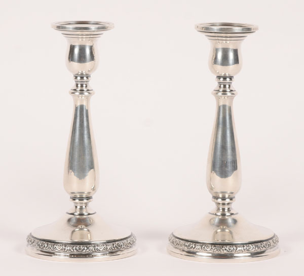 Appraisal: International sterling prelude candlesticks marked N on bottom A few