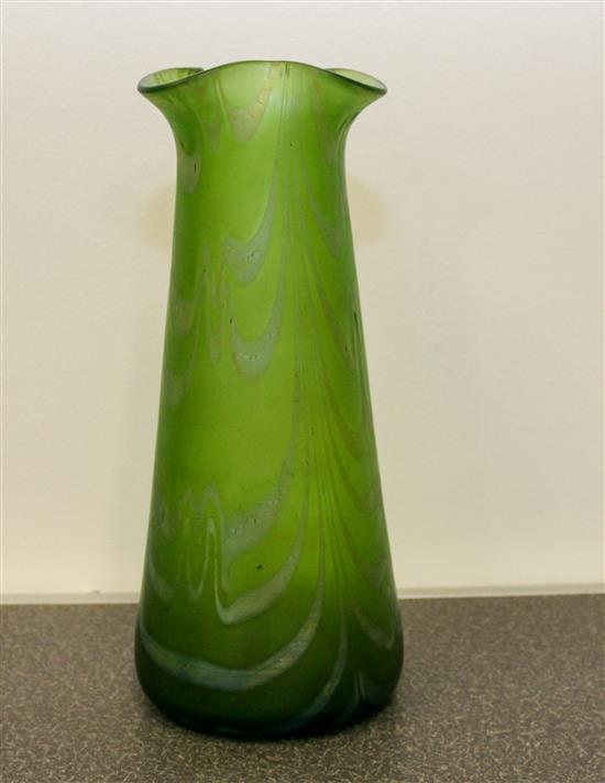 Appraisal: Sale Lot An Iridescent Glass Vase Manner of Loetz th