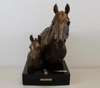 Appraisal: NEWMARK Marilyn Bronze Sculpture Looking Ahead Bronze with brown patina