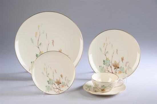 Appraisal: -PIECE LENOX BONE CHINA PARTIAL DINNER SERVICE 'Westwind' pattern Comprising