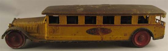 Appraisal: Two E th C Painted Steel Tin Toy Vehicles a