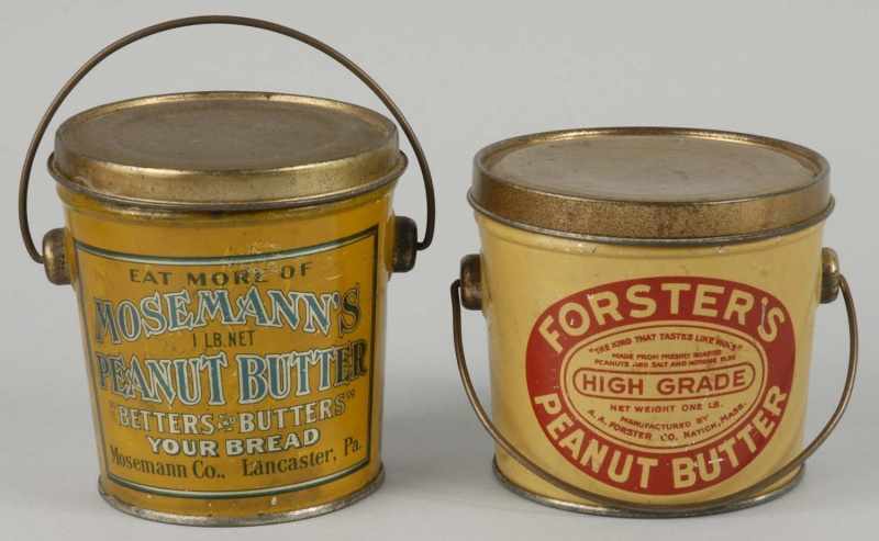 Appraisal: Lot of Peanut Butter Tins Description Includes one Mosemann's and