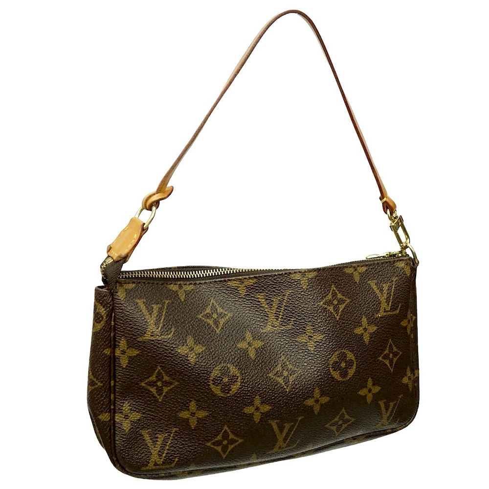 Appraisal: Louis Vuitton Brown Canvas Monogram Twin GM Bag Louis Vuitton