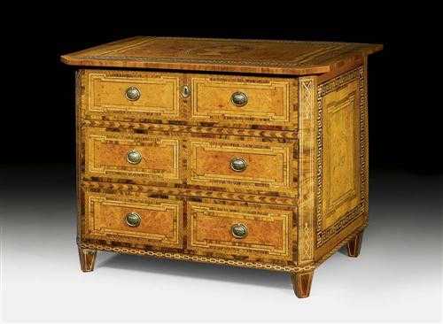 Appraisal: CHEST OF DRAWERS Louis XVI probably by C HOPFENG RTNER