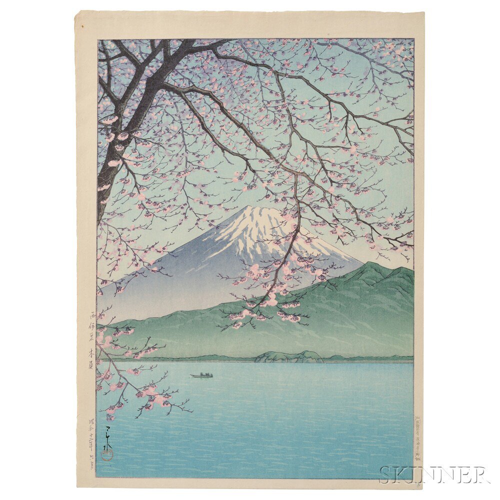 Appraisal: Kawase Hasui - Kishio West Izu Japan June color woodblock