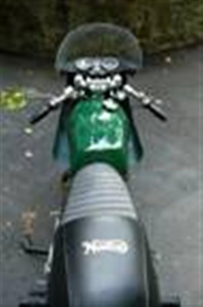 Appraisal: Norton Caf Racer British racing green Dunstall exhaust rear sets