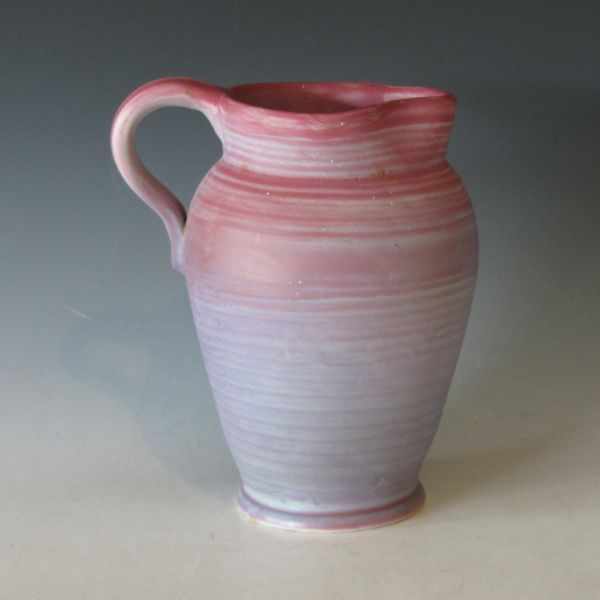 Appraisal: Weller Velvetone pitcher in purple and mauve Marked with Weller