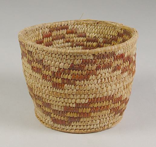 Appraisal: Native American Papago Basket Small basket with reddish brown design