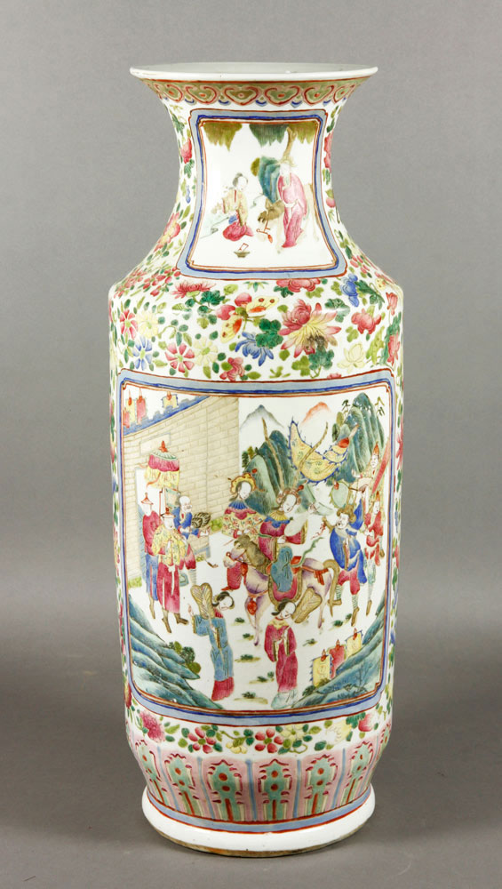 Appraisal: - th C Chinese Famille Rose Vase th century Chinese