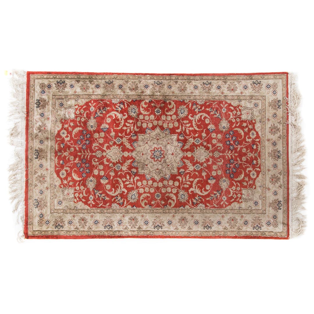 Appraisal: Turkish Keysari rug x mercerized cotton