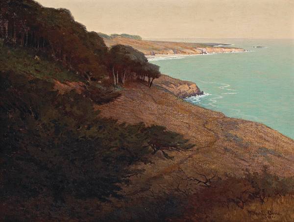 Appraisal: Willis E Davis American - A Coastal View signed and