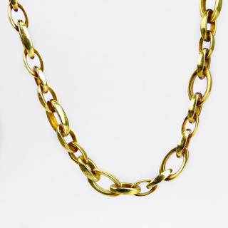 Appraisal: Vintage Paul Morelli Karat Yellow Gold Link Necklace Signed Good