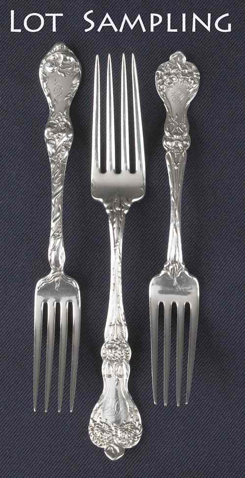 Appraisal: Group of sterling silver flatware ozt