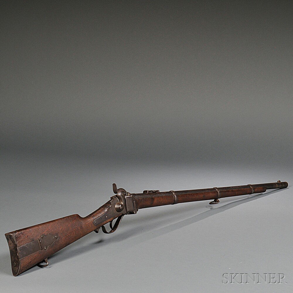 Appraisal: Sharps New Model Rifle c serial number C walnut stock