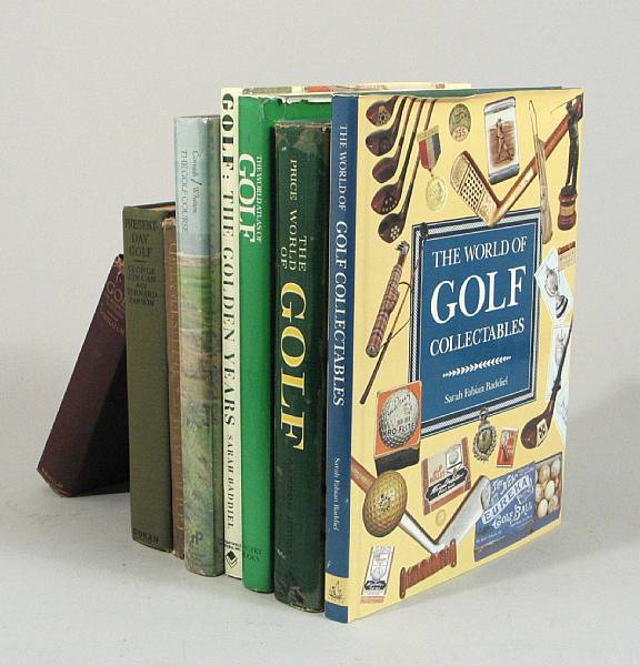 Appraisal: GOLF Approx books including Travers Jerome amp Grantland Rice The