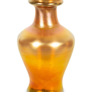 Appraisal: A Tiffany Studios Favrile Glass Vase Early th Century Signed