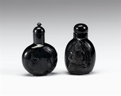 Appraisal: Two Chinese quartz snuff bottles th century and later The