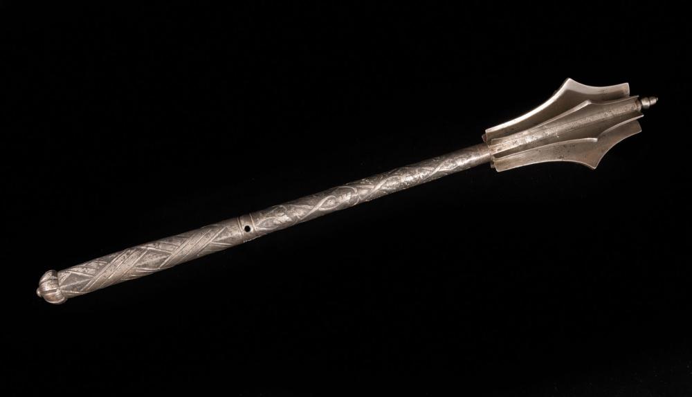 Appraisal: German or Italian Steel Mace mid- th c head of