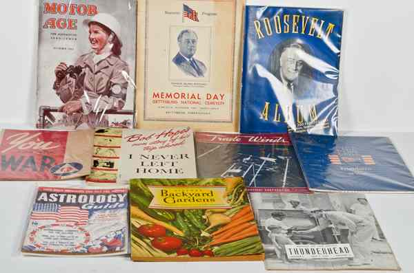 Appraisal: US WWII Homefront Magazines Lot of Ten Lot includes one