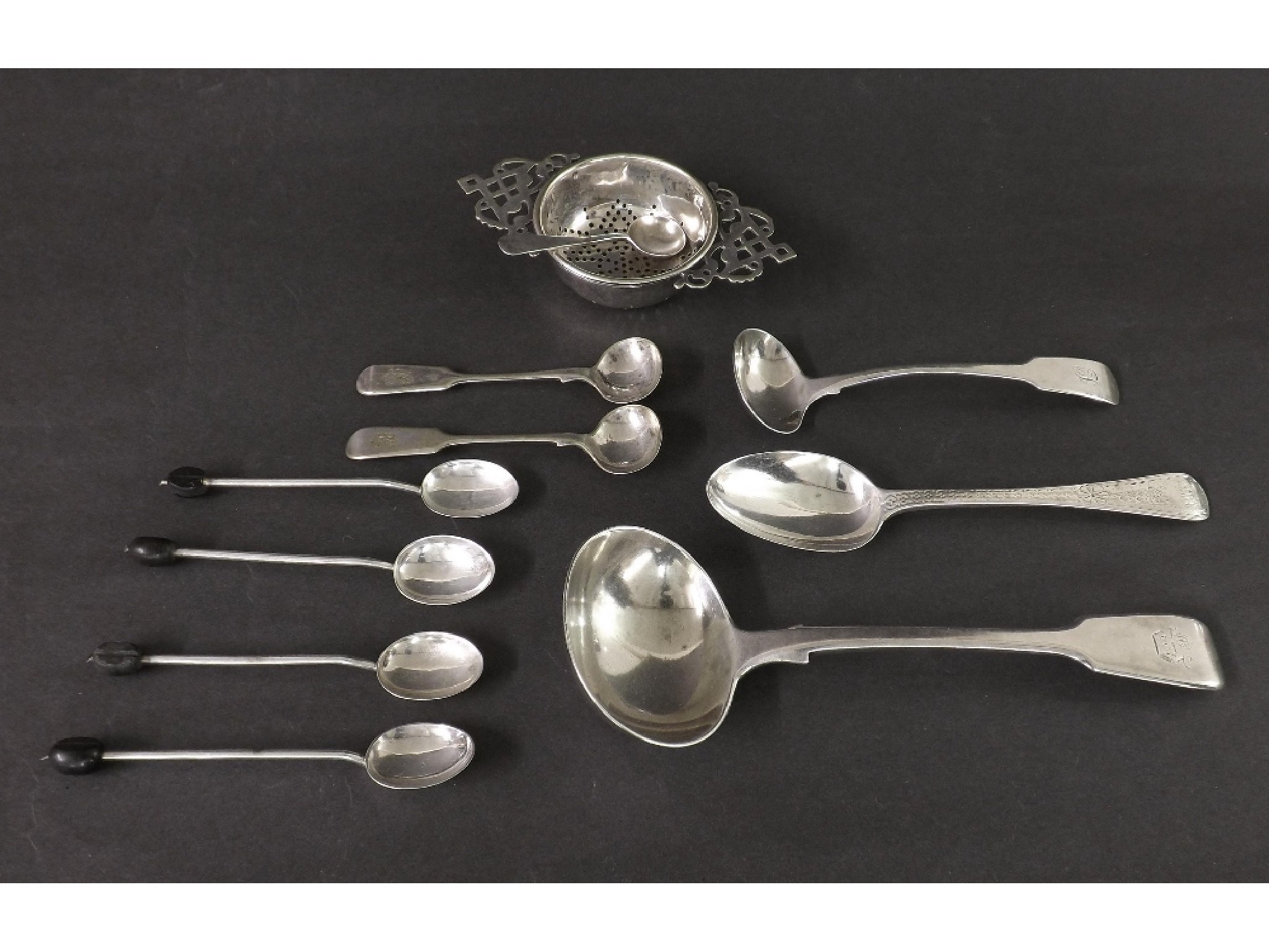 Appraisal: Mixed collection of various silver and silver plate to include