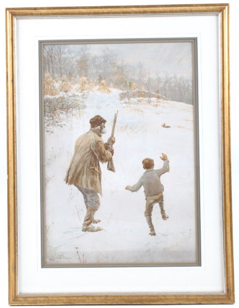 Appraisal: A B Frost Scribners Sons Framed Chromolithograph Offered in this