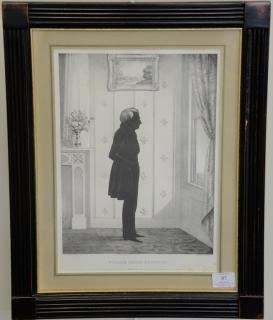 Appraisal: After William Henry brown set of four Kellogg silhouette lithographs