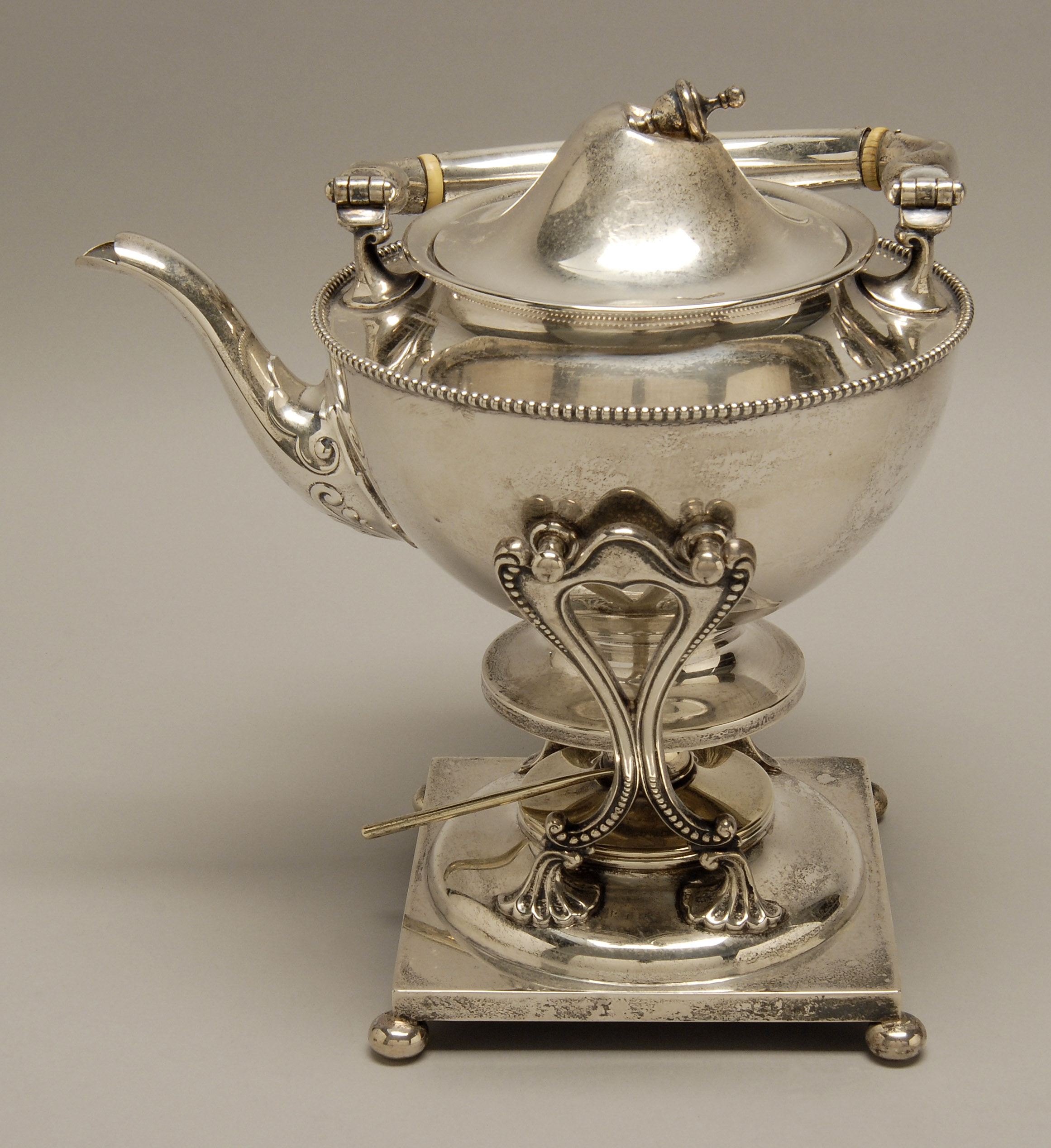 Appraisal: HOWARD NEOCLASSICAL-STYLE STERLING SILVER HOT WATER KETTLE-ON-STAND Providence Rhode Island