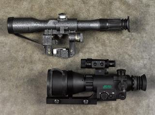 Appraisal: Two rifle scopes to include an Aries Spartan night vision