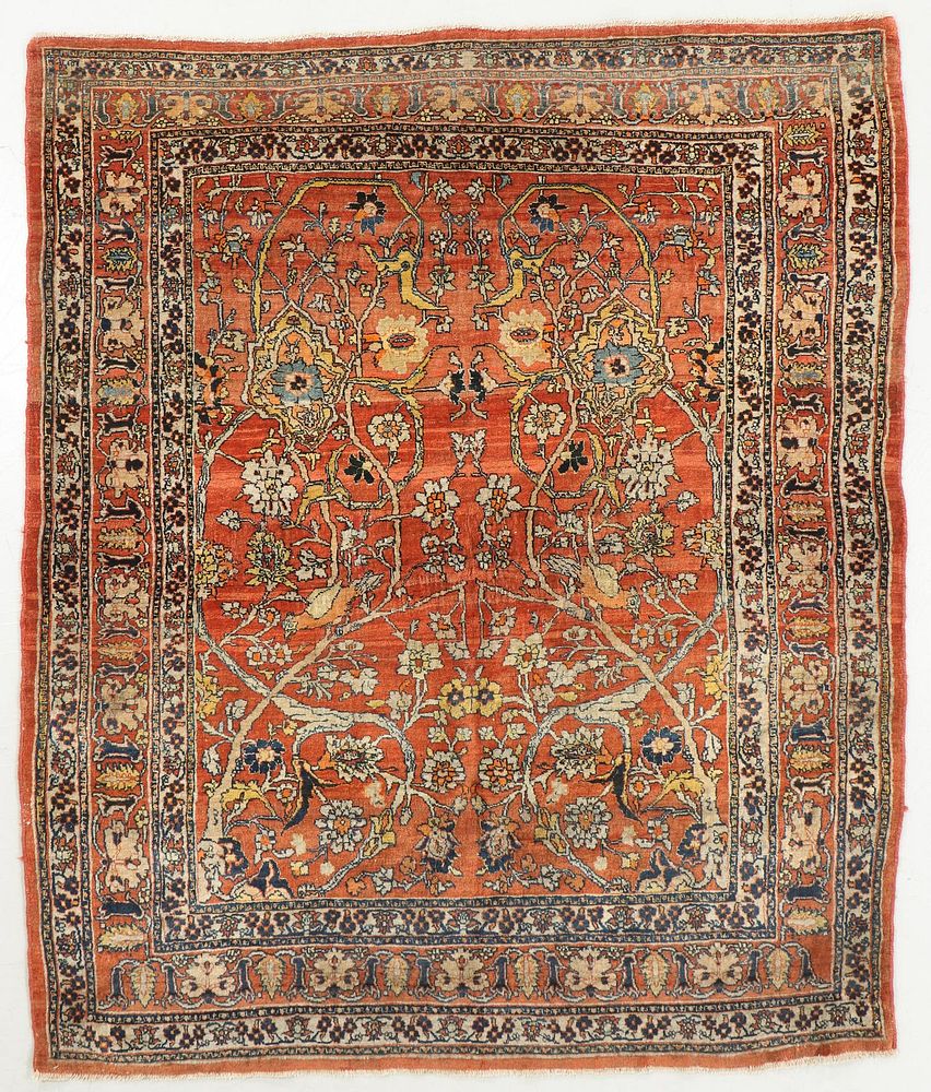 Appraisal: Antique Haji Jalili Tabriz Prayer Rug Persia ' '' x