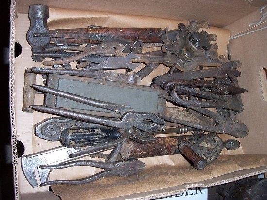 Appraisal: A quantity of plumber's tools including pipe bender pliers spanners