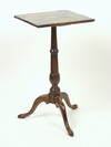 Appraisal: CANDLE STAND - th C Queen Anne square top solid