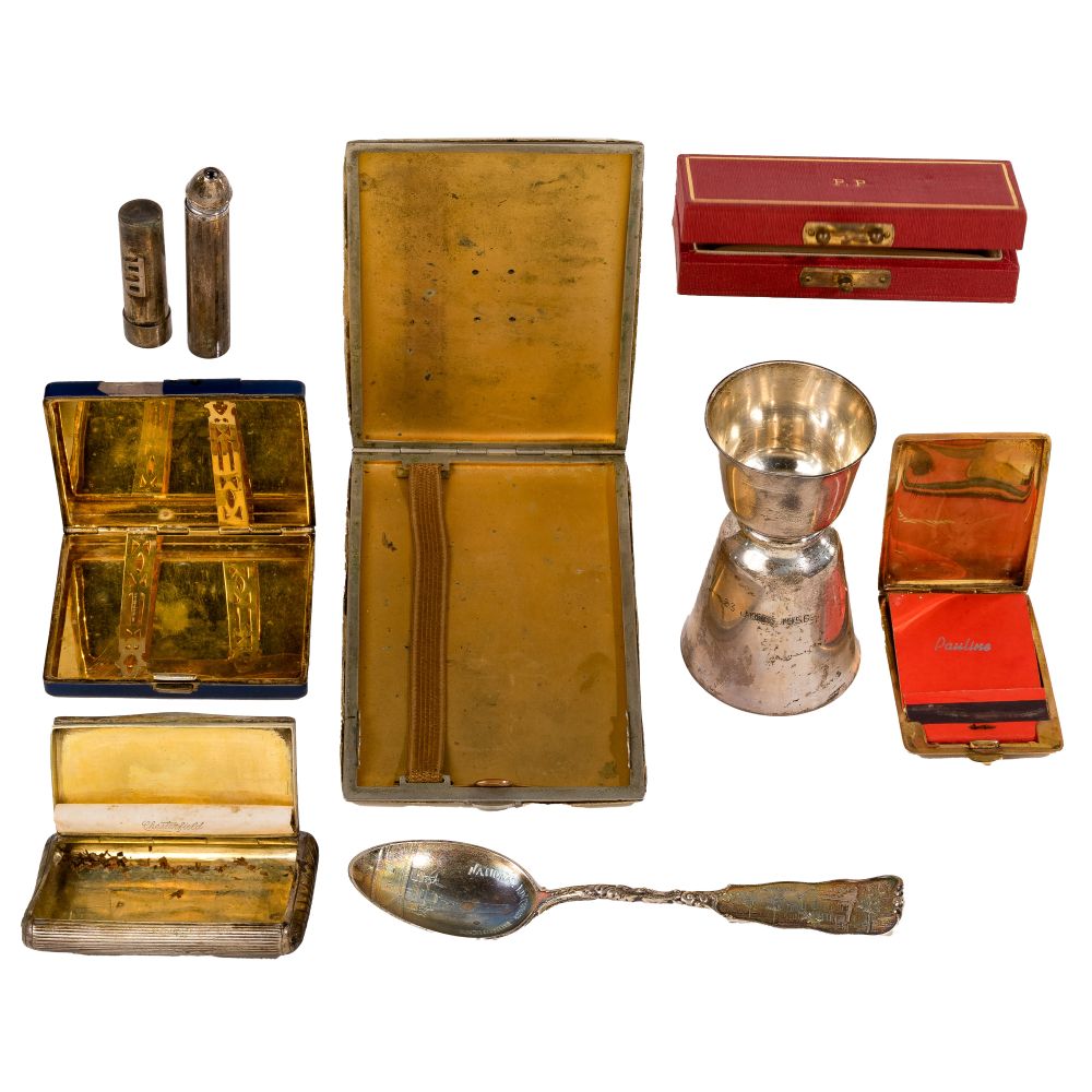 Appraisal: CARTIER K GOLD AND STERLING SILVER ASSORTMENT items including by