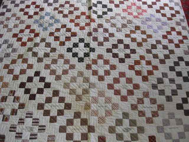 Appraisal: Antique Handmade ''Friendship'' Quilt signed panels th century cotton seeds