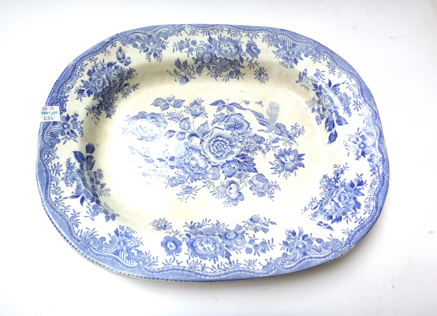 Appraisal: A large Ridgeways Indus pattern blue and white tree and