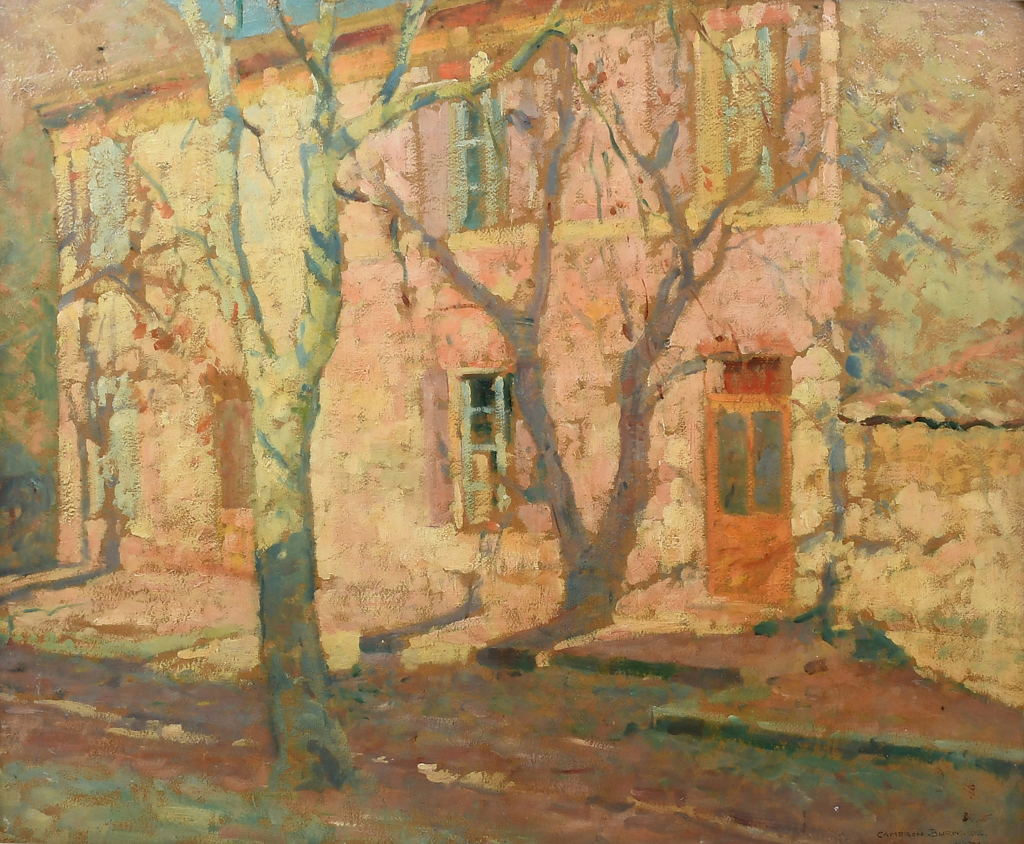 Appraisal: BURNSIDE Cameron American French - ''Pink House - Martigues'' Oil