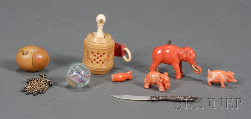 Appraisal: Collection of Miniature Items late th early th century carved